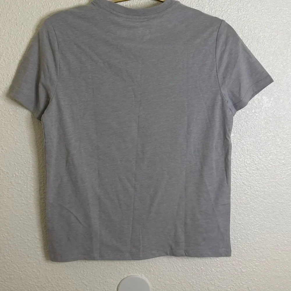 Cat & Jack Light Gray car racing T-Shirt- boy large